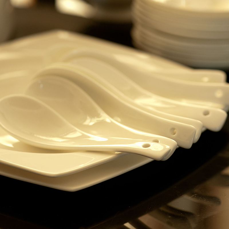 Dishes suit pure white household dish to use simple light much new ipads China tableware bowls jingdezhen ceramics
