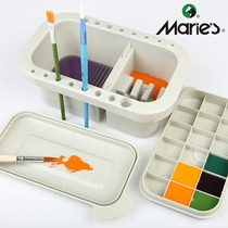 Marley multi-function brush bucket 51013 gouache painting watercolor Chinese painting painting special oil painting with palette bucket art rinse pen tube paint