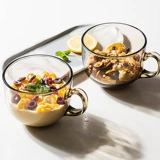 Микроволновая печь с молочной чашкой может нагреть стеклянную чашку с крышкой йогуртовой чашкой для завтрака для завтрака