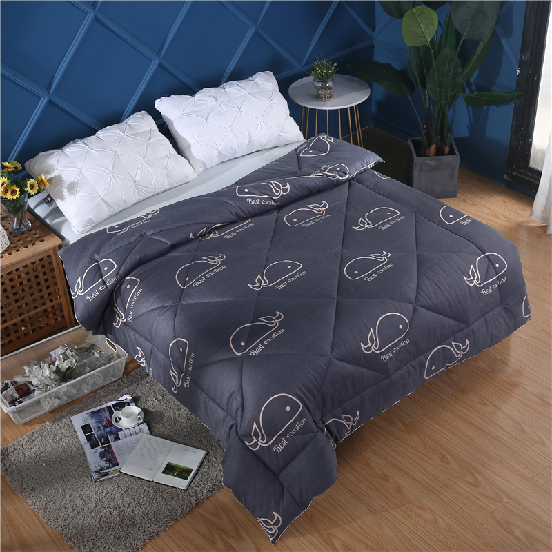 Red Dolphin pure cotton summer cool by dual-use student dorm air conditioning thin spring and autumn single double child's four seasons child quilt