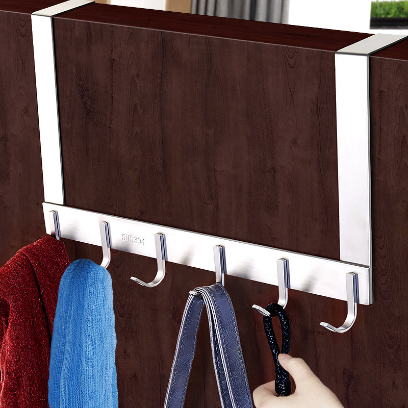 304 stainless steel door hook bedroom door hanging frame without punching door - back hook hook hook arrangement frame