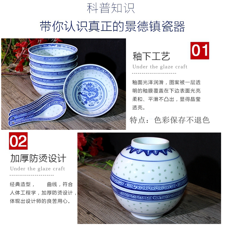 . Blue and white porcelain tableware ceramics and exquisite bowls bowl five inches job suits for home dishes to restore ancient ways small bowl