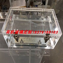 Plexiglas sealing box plus handle hinge gas storage box acrylic sink water tank nitrogen gas box processing