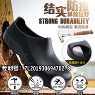 dép làm bếp Giày bảo hộ Plasia chống va đập, giày bảo hộ lao động, giày đầu bếp, giày chống trượt căng tin, giày công sở, khách sạn nam nữ 20106 dép đầu bếp không lỗ dép bếp chống dầu