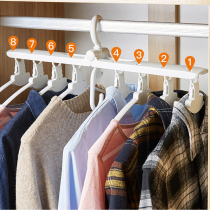 Multifunctional clothes rack storage artifact Folding clothes rack Household clothes rack Clothes rack space-saving clothes rack