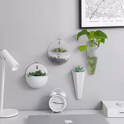 Wall-mounted flowerpot-free hanging wall hanging hydroponic wall-mounted flowerpot-free half-wall simple modern Nordic Nordic