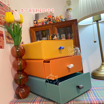 Drawer type desktop storage box office desk rack finishing cabinet student stationery storage dormitory artifact