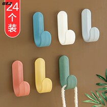 Punch-free strong viscose clothes adhesive hook door wall hanger toilet towel load-bearing wall hook