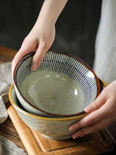 Японская керамическая посуда для домашнего использования для школьников, супница для еды