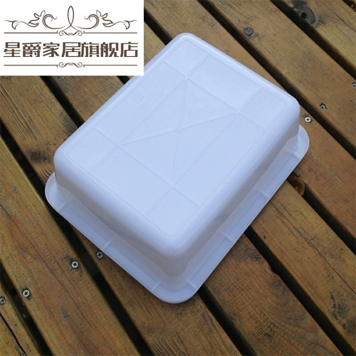 Небольшая толстая пластиковая белая квадратная квадратная квадратная квадратная пластина ледяная коробка коробка компонента компонента коробка компонента еженедельно