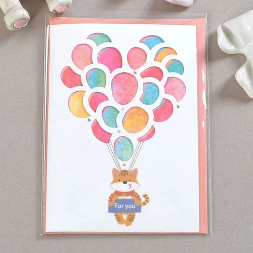 Мультяшная трехмерная детская открытка, карточки, Южная Корея, подарок на день рождения