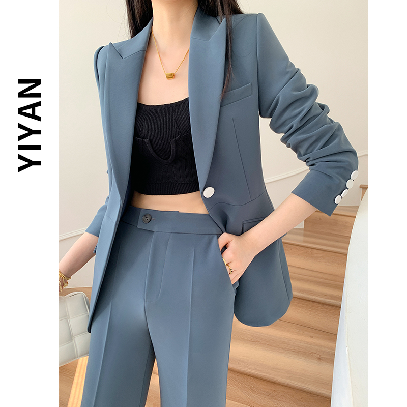 Suit suit women's autumn and winter fashion temperament 2022 new celebrity high-end professional leisure high-end fried street suit