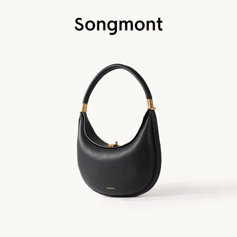 Songmont Yamashita Arimatsu Medium Crescent Bag Series First Layer Cowhide Large Capacity Crescent Bag Single Shoulder Underarm Bag Songmont Yamashita Arimatsu Medium Crescent Bag Series First Layer Cowhide Large Capacity Crescent Bag Single Shoulder Underarm Bag