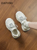 Daphne Silver Dad Sneakers for Women 2025 New Autumn and Winter Popular Thick-Soled Sports Shoes with Height Increase and Fleece Lining Women's Shoes