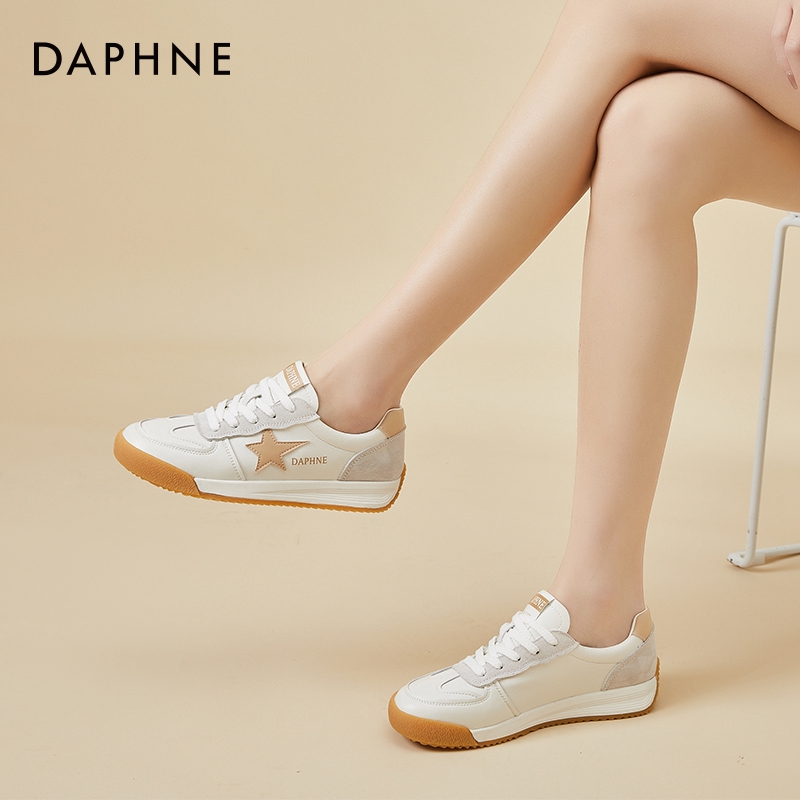 Daphne white shoes women's shoes fall 2022 new all-match casual shoes explosion models ins tide flat shoes