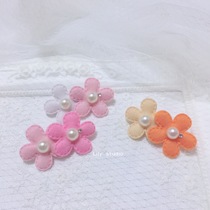 Lilystudio handmade pet headdress Teddy York-Shassis Schmalzis two-color flower head