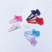 Lily studio handmade pet headdress Teddy Yorkshire Shih Tzu Marzis colored diamond bow bb clip