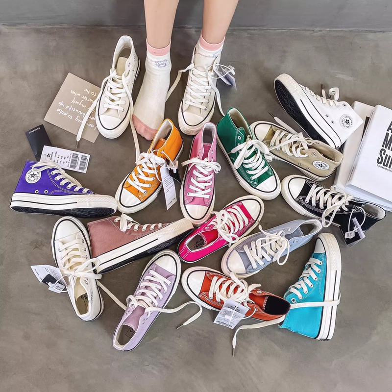 Spring New Allstar Sneakers 1970S Breathable High-Top Canvas Shoes Unisex High-Top Classic Retro Sneakers