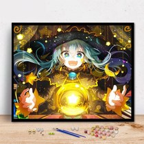 Digital Oil Painting Great Diy Filling Color Living Room Decoration Painting Cartoon Cartoon Mini private hand-painted color painting