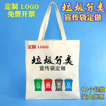 Garbage Sorting Environmentally Friendly Bags Set To Make Hand Bags Custom Canvas Recycling Bags Bags Set To Advertise Bags Tailor-made Logo Making Logos