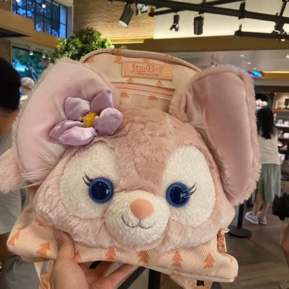 Backpack, capacious bag, plush cute doll for students