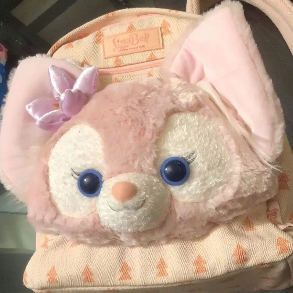 Backpack, capacious bag, plush cute doll for students