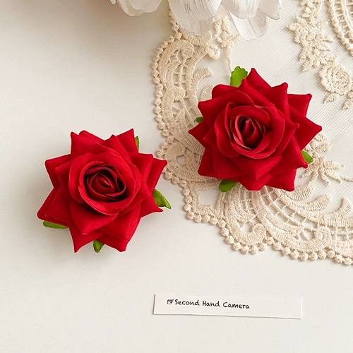 Заколка для волос, челка, заколка-крабик, аксессуар для волос, изысканный стиль, в цветочек