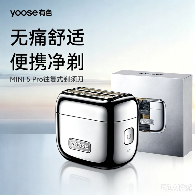 Yoose New Mini 5Pro Reciprocating Portable Electric Shaver for Men, Gift for Boyfriend