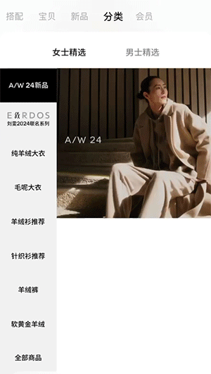 女装服饰行业案例-视频加海报淡入向上飞入效果展示