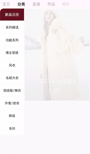 女装服饰行业-渐隐动画 向上飞入动画