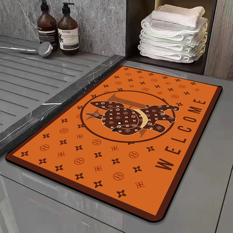Diatom mud absorbent pad seaweed foot pad toilet bathroom door non-slip household quick-drying bathroom diatom land mat