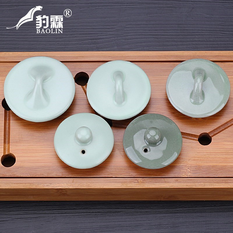 Ceramic teapot lid with cover bracket parts with zero cover small cap lid violet arenaceous your up celadon double