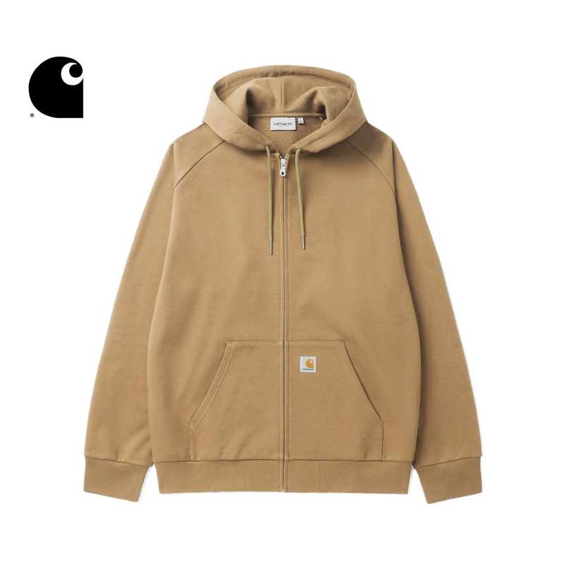 Carhartt Wip Sweatshirt Jacket Men's Spring Classic Square Logo Wide Version Hooded Carhartt