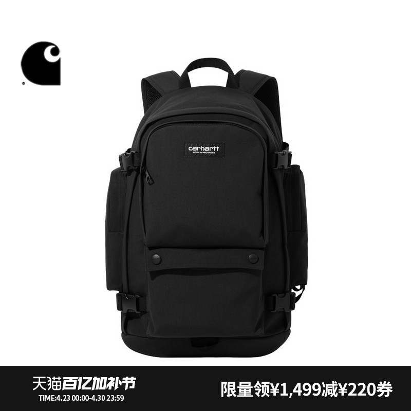 Carhartt Wip Backpack Accessories Classic Logo Label Adjustable Large Capacity Carhartt I033797N