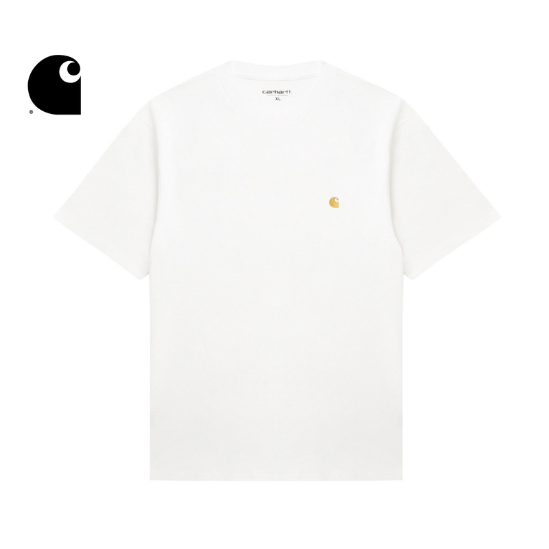 Carhartt Wip Short-Sleeved T-Shirt Men's Summer New Classic Gold C Logo Embroidered Wide Version Carhartt Carhartt Wip Short-Sleeved T-Shirt Men's Summer New Classic Gold C Logo Embroidered Wide Version Carhartt