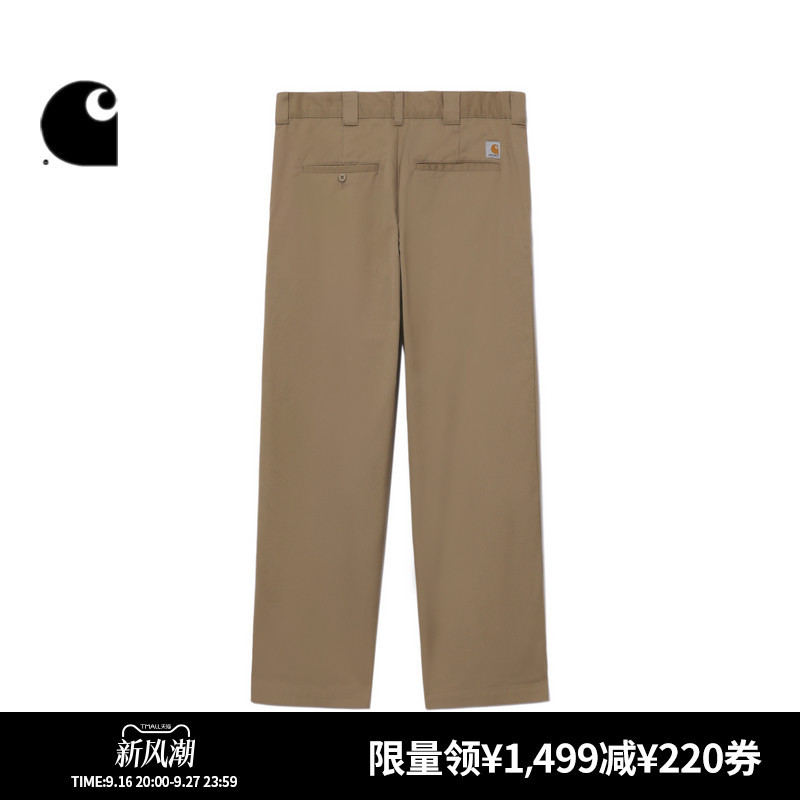 Carhartt Wip Work Pants Men's Autumn and Winter Classic Logo Label Wide Version Twill Fabric Carhartt