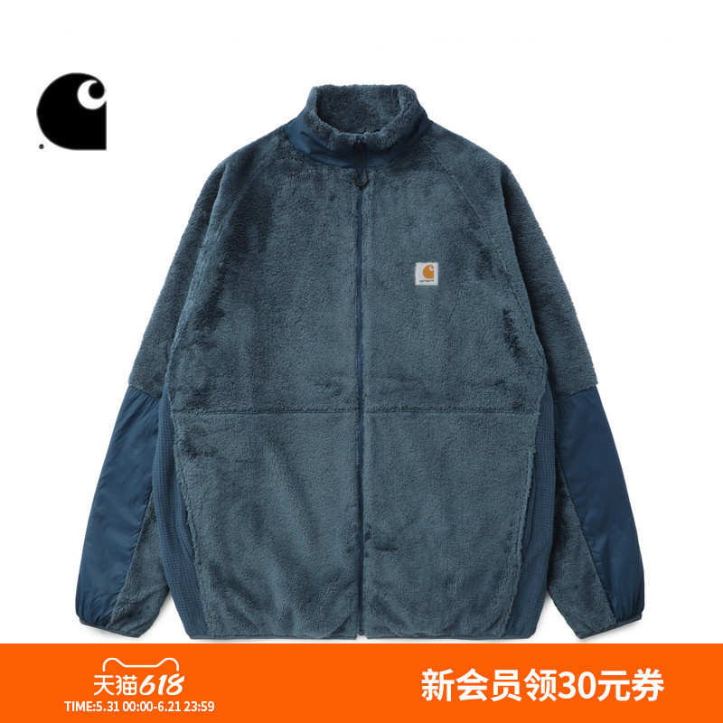 Carhartt Wip Jacket Men's Summer Classic Logo Label Patchwork Stand Collar Trendy Carhartt 3A006L