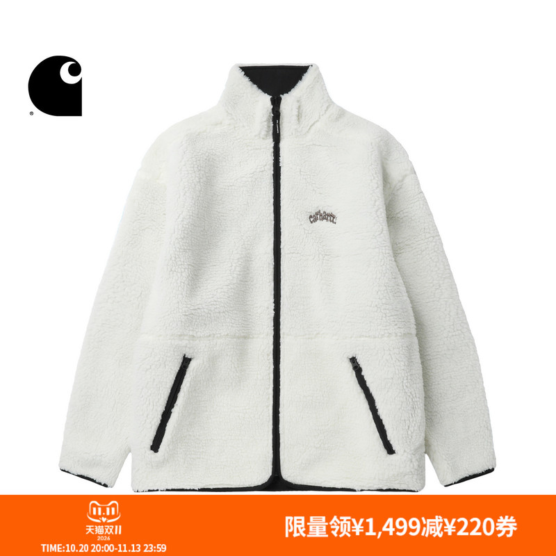 Carhartt Wip Men's Jacket Autumn Classic Heart-Shaped Letter Pattern Embroidery Double-Sided Fleece Carhartt Carhartt Wip Men's Jacket Autumn Classic Heart-Shaped Letter Pattern Embroidery Double-Sided Fleece Carhartt