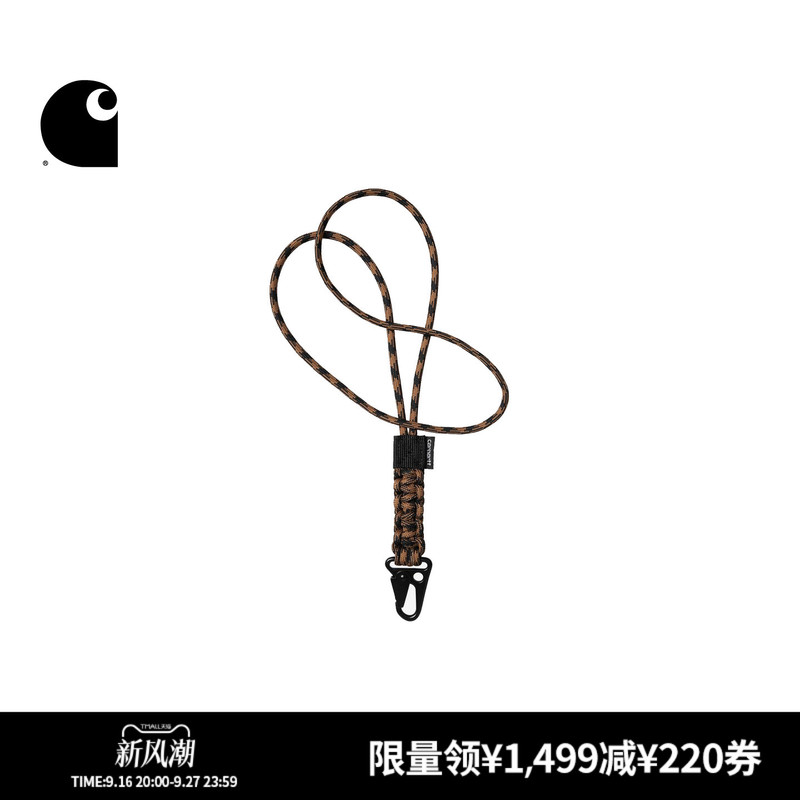 Carhartt Wip Keychain Autumn New Accessory Classic Lettering Rope Design Can Be Hung with Metal Carhartt Carhartt Wip Keychain Autumn New Accessory Classic Lettering Rope Design Can Be Hung with Metal Carhartt