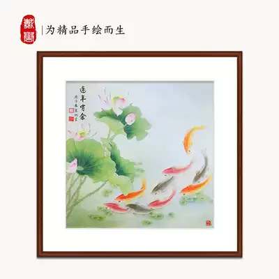 Dai Yu painting Chinese painting meticulous painting Feng Shui Cai Yu picture Chinese mural painting dining room living room hanging painting entrance painting decoration
