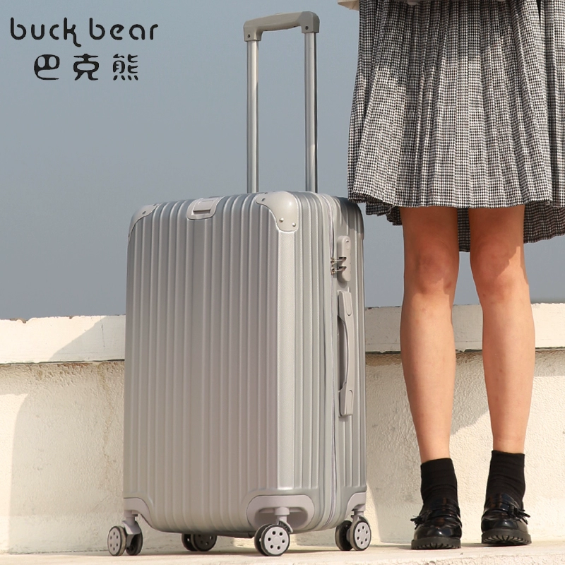 Bucks BEAR / Buck Bear Vali Nữ Mật khẩu Sinh viên Retro Trường hợp xe đẩy Nam Phổ bánh xe Zipper Hành lý - Va li