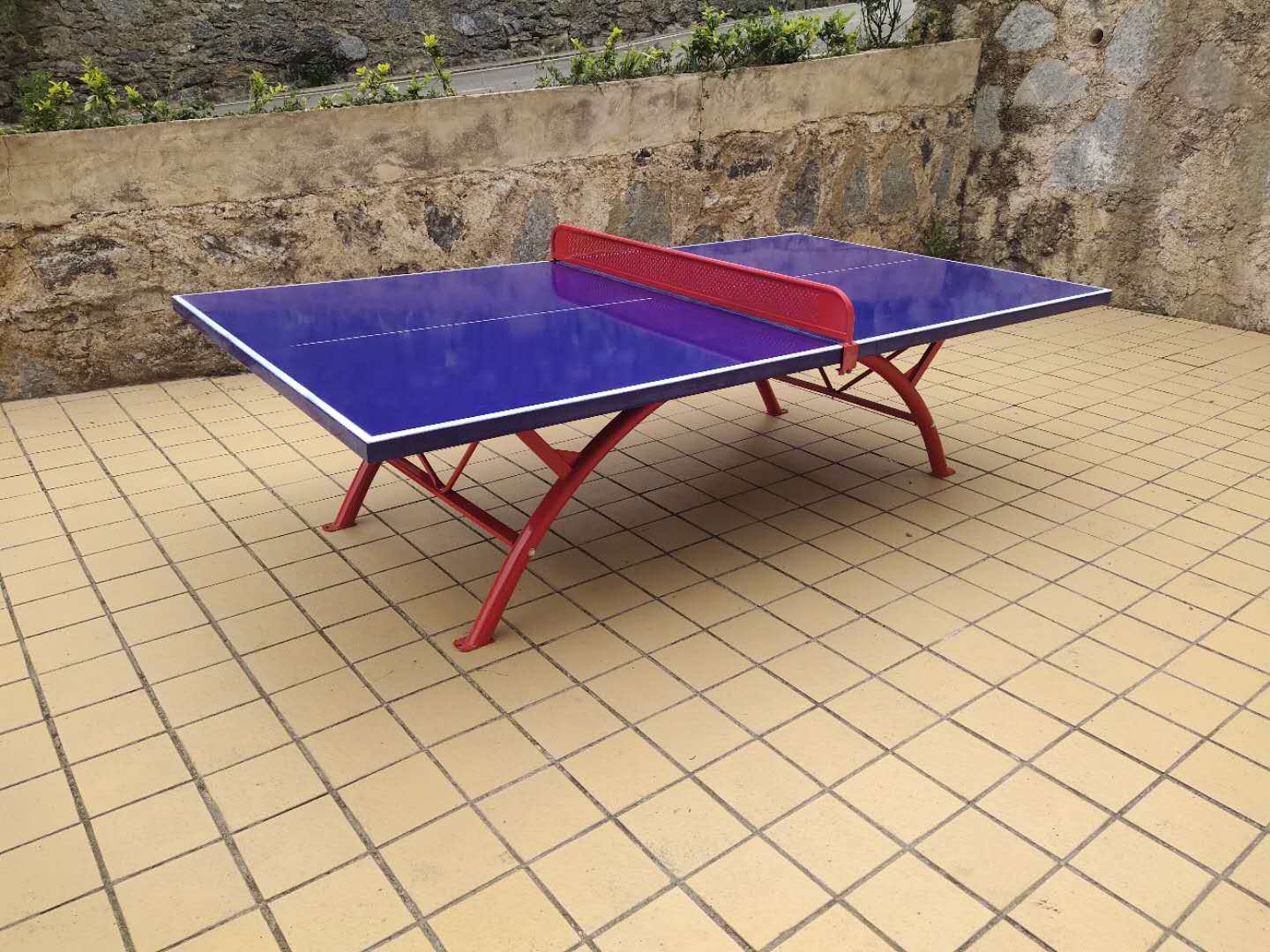 Outdoor steel table tennis table outdoor table rain and sun protection iron surface table tennis table outdoor dedicated