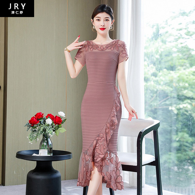 Participate in the wedding dress female summer hi mother-in-law wedding dress can usually wear high-end and noble wedding mother dress