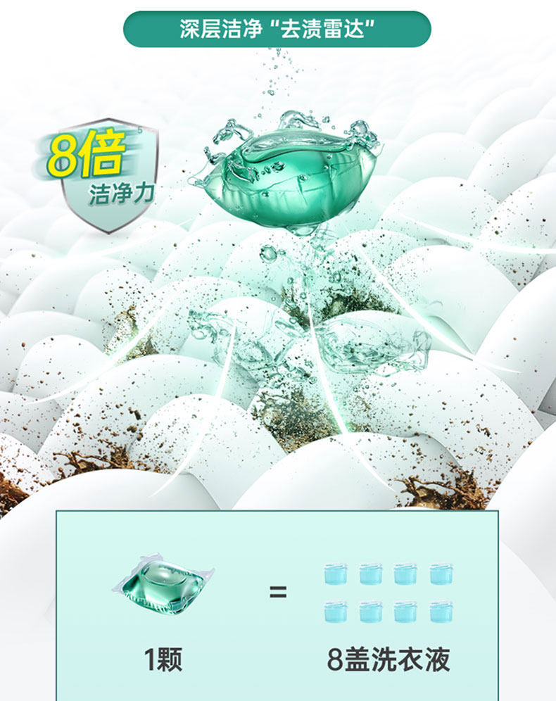 天猫超市 立白 天然倍净浓缩洗衣凝珠 52颗*3件 图6