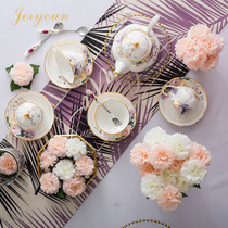 JERYOUN coffee cup set Jingdezhen European bone porcelain gold edge coffee set home afternoon tea wedding gift