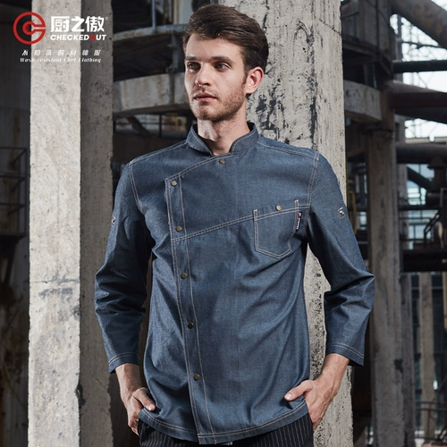 Duomilai Рабочая одежда для шеф-повара с регулируемыми рукавами, осенне-зимняя мужская рабочая одежда для отелей, кухни, большого размера, рабочая одежда для шеф-повара по индивидуальному заказу