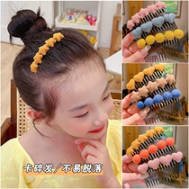 Childrens hair accessories rear brain spoon Broken Hair God Instrumental Hair Dresser Girl Liu Hai Finishing card Internet Red 2021 New