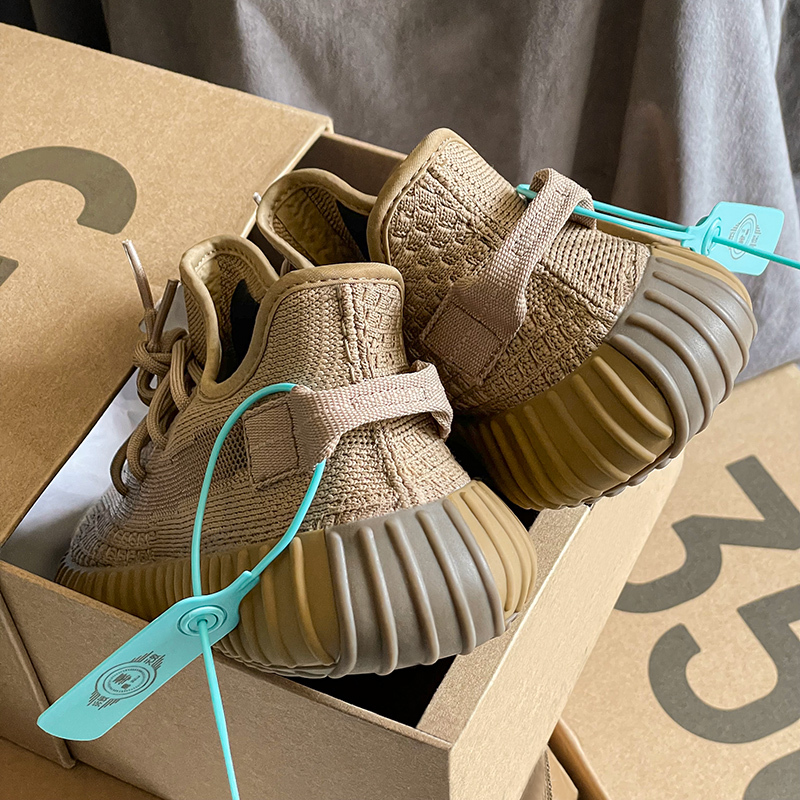 Dawang Coconut Shoes 350 Earth Brown Putian official store Unisex Sports Casual Shoes Trendy Og Yeezy