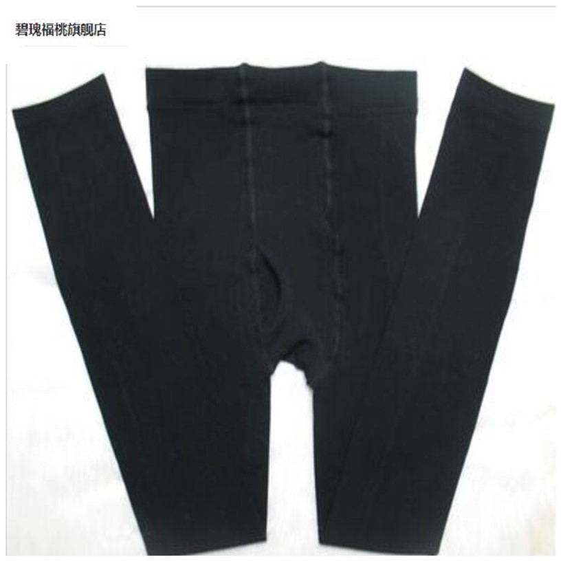 Spring Autumn Winter Men's Nella Suede Pants Socks Napping Trousers Warm Pants Socks Men Style Thickened Garnter 90% Pants