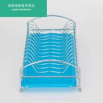 Drain Saucepan Bowls Shelf Shelve Kitchen Dinner Plate Cutlery Tray Stainless Steel One Single Layer Containing Bowl tray